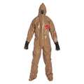 Dupont Coveralls, Tan, Tychem(R) Responder(R) CSM, Zipper RC128TTNXL000100