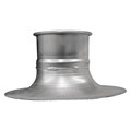 Nordfab Round Bellmouth Adapter, 8 in Duct Dia, Galvanized Steel, 20 GA, 14" W, 5" L 8010004360