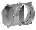 Nordfab Round Manual Blastgate, Cast Aluminum, 20 GA, 18 in W, 11 1/4 in L, 28-1/2" H 8010002278