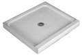 Fiat Products 42" x 32" Terrazzo Shower Base, 2" Connection, Marble Chips 4232MFTR081