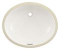 Toto White Bathroom Sink, Vitreous China, Undermount Bowl Size 16" LT587#01