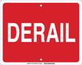 Brady Railroad Sign, 12 in H, 15 in W, Horizontal Rectangle, English, 134178 134178