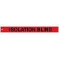 Brady Isolation Blind Tags, 2in.Hx20in.W, PK25 132454
