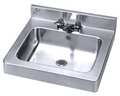 Just Manufacturing Sink, SS, 18inL x 20inW x 5inH, 18 ga A33338-T-J