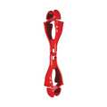 Squids By Ergodyne Glove Clip Holder, Dual Clips, Squids 3400 Series, Holds Gloves & Gear, Red 3400