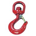 Crosby Swivel Hook, Carbon Steel, 2000 lb., Red 1048612