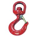 Crosby Swivel Hook, Carbon Steel, 4000 lb., Red 1048630