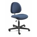 Bevco Fabric Task Chair, 17" to 22", Navy Blue V800SHC