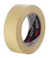 3M Masking Tape, Tan, 1-7/8 in. W, 7.3 mil 501+