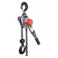 Dayton Lever Chain Hoist, 6,000 lb Load Capacity, 10 ft Hoist Lift, 1 29/64 in Hook Opening 29XP42