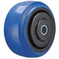 Zoro Select Caster Wheel, Rubber, 4 in. Dia., 400 lb. P-EP-040X020/050K-001