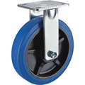 Zoro Select Rigid Plate Caster, Rubber, 6 in., 600 lb. P25R-EP060K-14-001