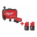 Milwaukee Tool M12(TM) 12V 1/2" Cordless Ratchet Kit 2558-22, 48-11-2420, 48-11-2420