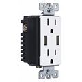 Ge USB Receptacle, In-Wall, 4.8Amp 40405