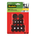 Scotch Scotch Felt Pads Value Pack, SP846NA, PK24 SP846NA