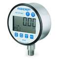 Ashcroft Digital Pressure Gauge, 0 to 100 psi, 1/4 in MNPT, Metal, Gray 302089SD02L100#