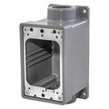 Hubbell Wiring Device-Kellems Electrical Box, 30 cu in, FD Box, 1 Gangs, Thermoplastic Elastomer HBL6083
