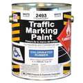 Rae Traffic Zone Marking Paint, 1 gal., White, Chlorinated Solvent -Based 2493-01