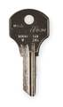 Kaba Ilco Key Blank, Brass, CCL, Pins 6, PK10 1000V-CO26