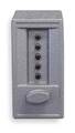 Kaba Push Button Lock, Entry, Gray Powder Paint 62048641