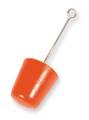 Ultratech Drain Plug, Orange, 6 In 2117