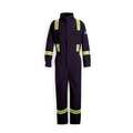 Bulwark Flame Resistant Coverall, Navy Blue, Nomex(R), M CNBTNV RG 40
