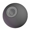 Innovative Components Ball Knob Soft Touch 5/16-18 Thread Size, 1.25"L, Steel GN5C----B3S--22