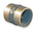 Zoro Select PVC, Stainless Steel Coupling, FNPT x FNPT, 1/2 in Pipe Size 830-005SR