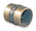 Zoro Select PVC, Stainless Steel Coupling, FNPT x FNPT, 1-1/2 in Pipe Size 830-015SR