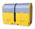 Ultratech Covered Twin IBC Containment Unit, 535 gal Spill Capacity, Polyethylene 1148