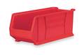 Akro-Mils 150 lb Storage Bin, Plastic, 11 in W, 10 in H, 29 7/8 in L, Red 30292RED