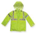 Nasco Arc Flash Rain Jacket with Hood, Lime Yellow, M 1503JFYM