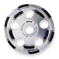 Bosch Segment Cup Wheel, Diamond, Double, 5x7/8, Abrasive Depth: 0.22 in DC510