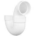 Zoro Select PVC, White Finish, P-Trap with Solvent Weld Joint 05231