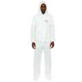 Bodyfilter 95+ Hooded Disposable Coveralls, 25 PK, White, Laminated Nonwoven, Zipper 4014-XL