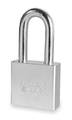 American Lock Padlock, Keyed Different, Long Shackle, Round Steel Body, Boron Shackle, 3/4 in W A5261
