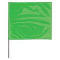 Zoro Select Marking Flag, Fluor Green, Vinyl, PK100 2336GG-200