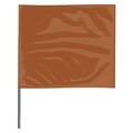 Zoro Select Marking Flag, Brown, Blank, Vinyl, PK100 4518BRN-200