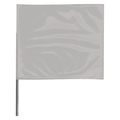 Zoro Select Marking Flag, Silver, Blank, Vinyl, PK100 2318SV-200