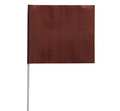 Presco Marking Flag, Brown, Blank, PVC, PK100 F4524BRN-200