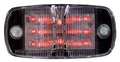 Maxxima Clearance Light, LED, Red, Surface, Oval, 4 L 3JYD6