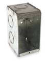Raco Electrical Box, 16 cu in, Masonry Box, 1 Gang, Steel, Rectangular 690