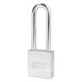 American Lock Padlock, Keyed Different, Long Shackle, Rectangular Steel Body, Boron Shackle, 3/4 in W A5202