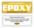 Hardman Epoxy Adhesive, Double/Bubble Machineable-Fast Set Series, Black, Packet, 10 PK, 1:01 Mix Ratio 4002-BG10