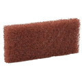 Remco 10 in L Cleaning Pad, Pad End, Brown, PK10 5523-10PK