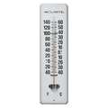 Zoro Select Analog Thermometer, -40 Degrees to 140 Degrees F for Wall or Desk Use 3LPD9