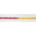 Zoro Select 2" (#8, 51 mm.) x 100 ft. Magenta/Yellow Plastic Chain 50030-100