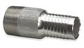 Zoro Select Straight Double Bolt or Band, 3/4 in Hose I.D, 3/4 in Thread 3LZ91