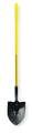 Nupla 16 ga Standard Step Round Point Shovel, Steel Blade, 48 in L Yellow 6894157