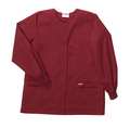 Landau Warm up Jacket, L, Wine, Womens 7525RWPLRG